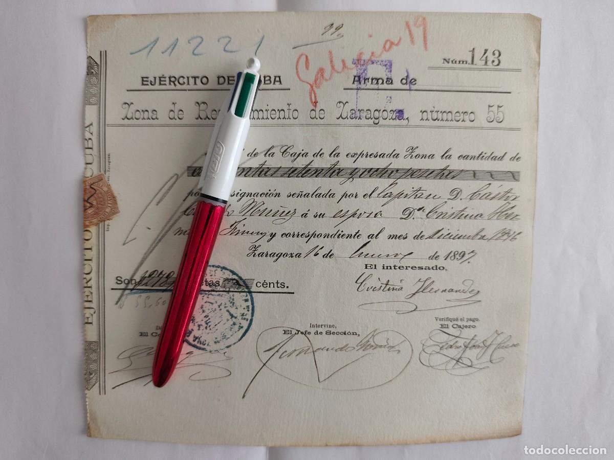 Militaria: EJERCITO DE CUBA ADELANTO DE PAGA OFICIALES