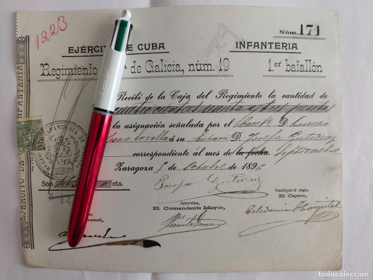 Militaria: EJERCITO DE CUBA ADELANTO DE PAGA OFICIALES