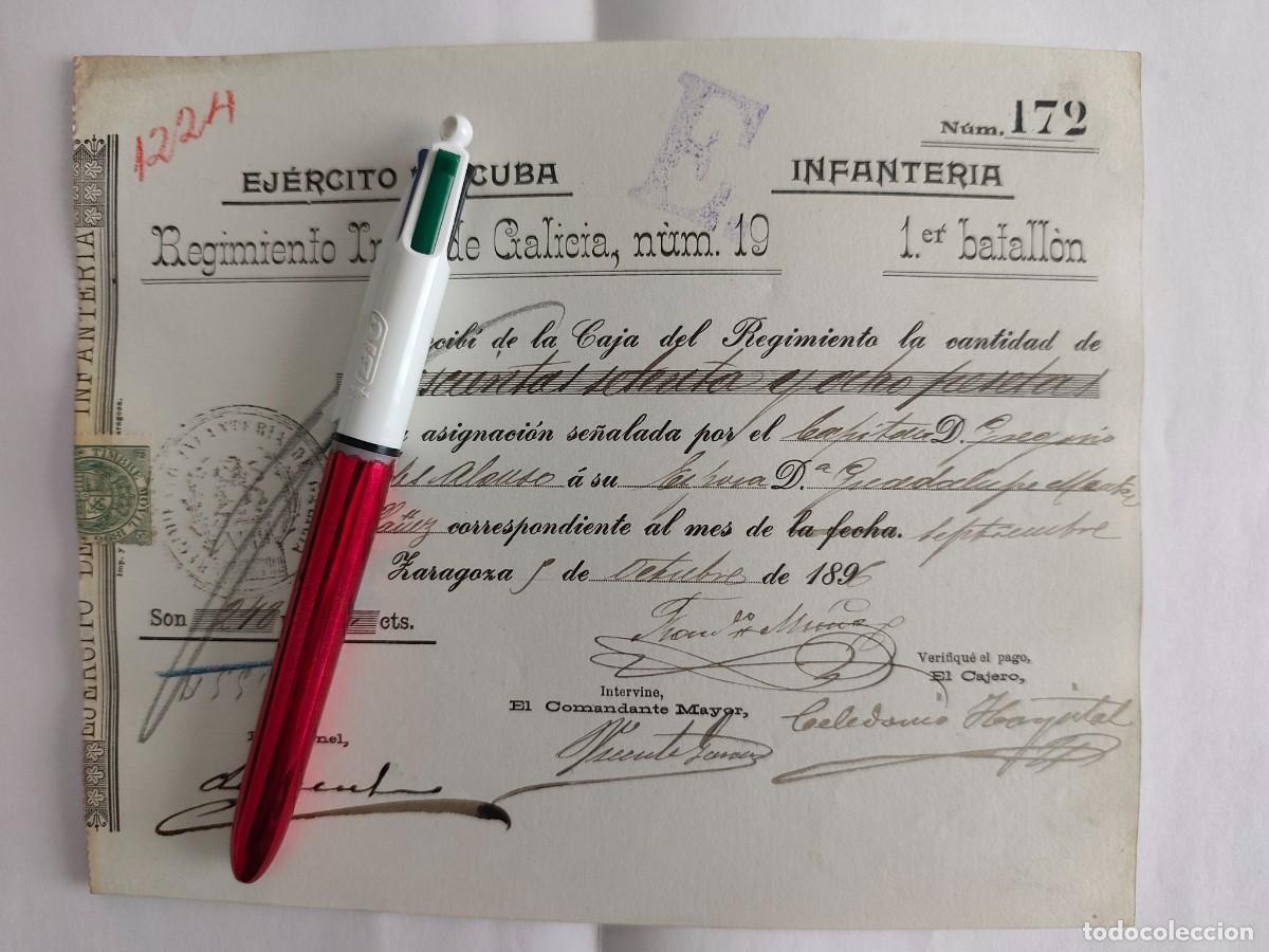 Militaria: EJERCITO DE CUBA ADELANTO DE PAGA OFICIALES