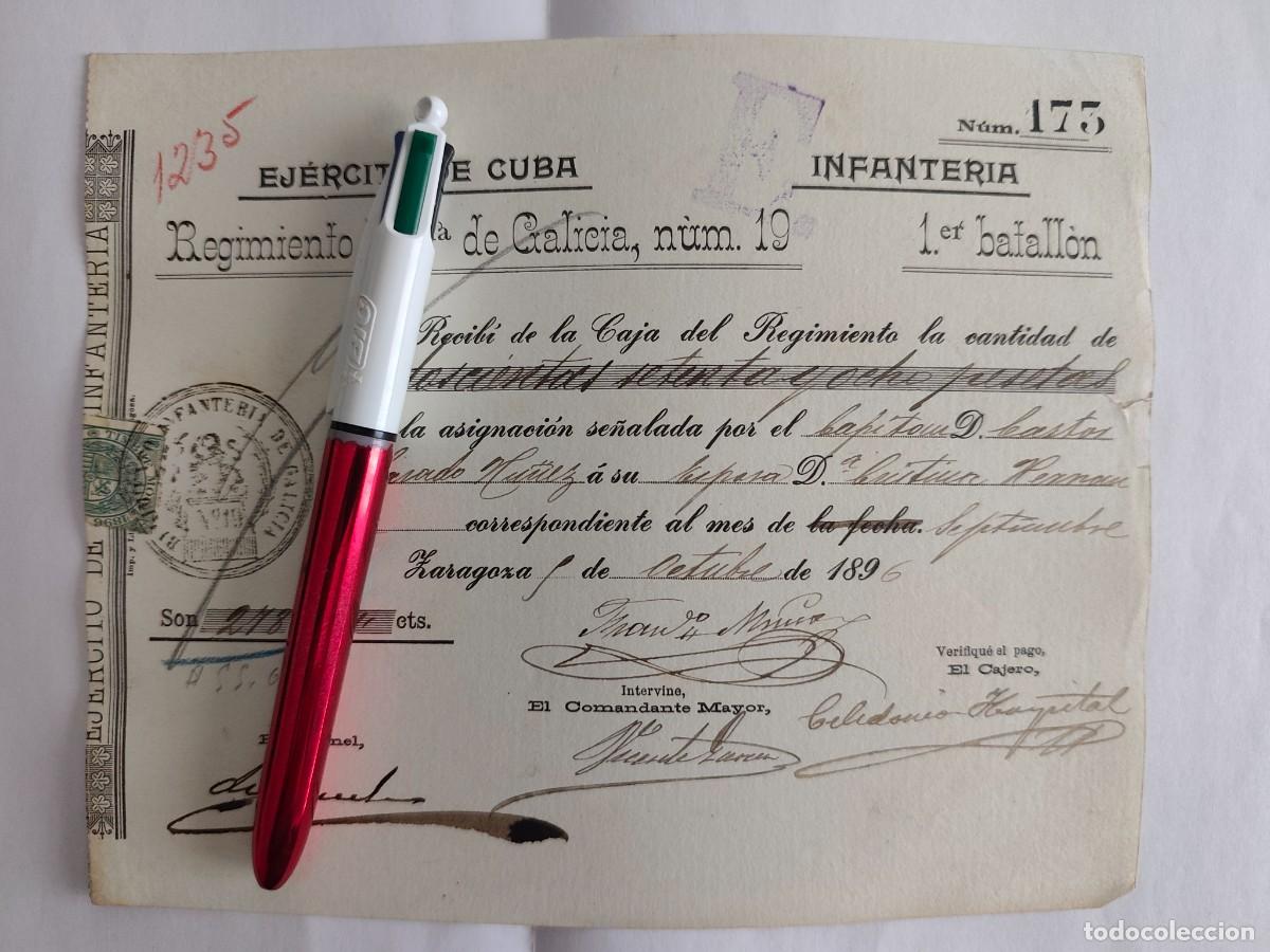Militaria: EJERCITO DE CUBA ADELANTO DE PAGA OFICIALES
