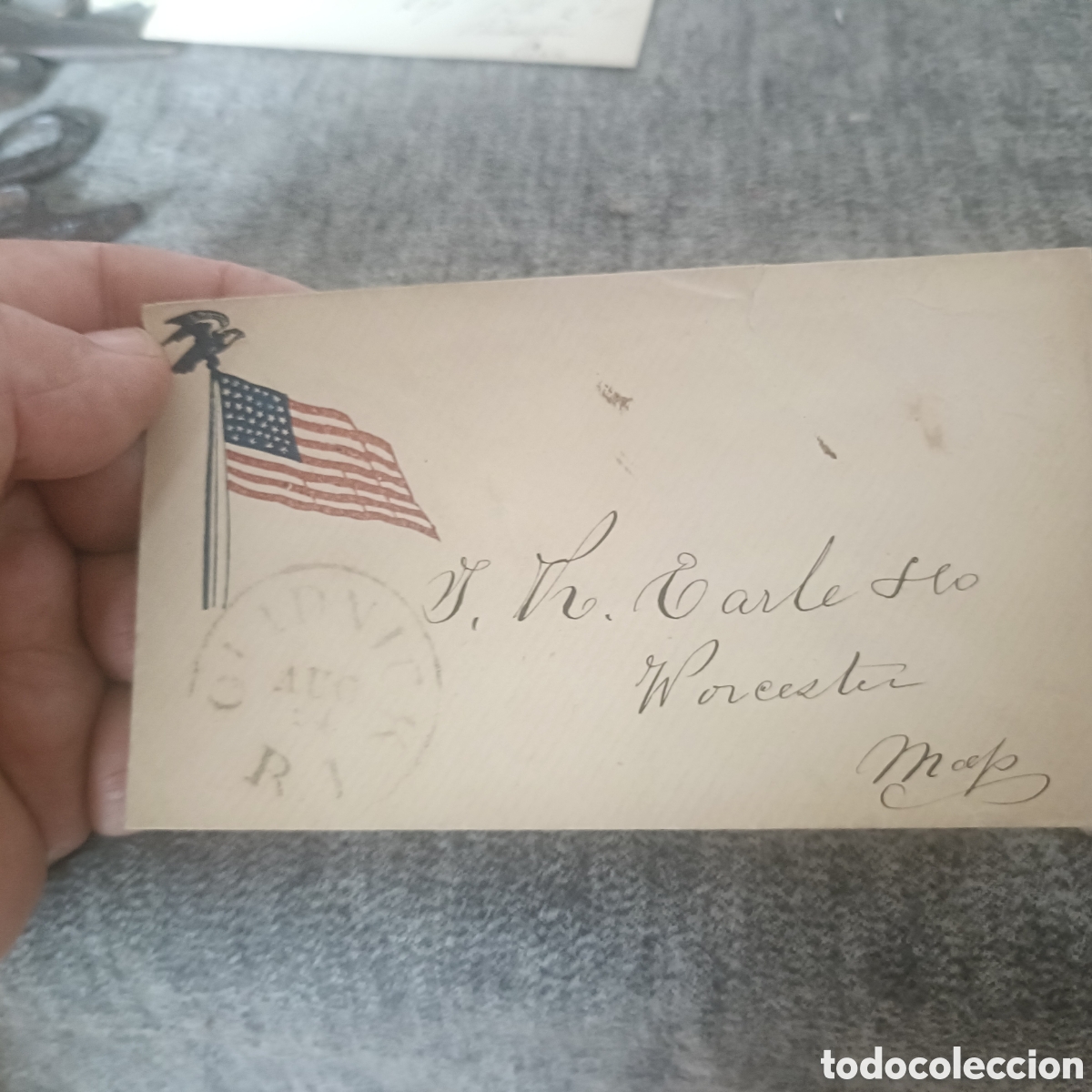 Militaria: Antiguo sobre de correspondencia de la guerra de Cuba