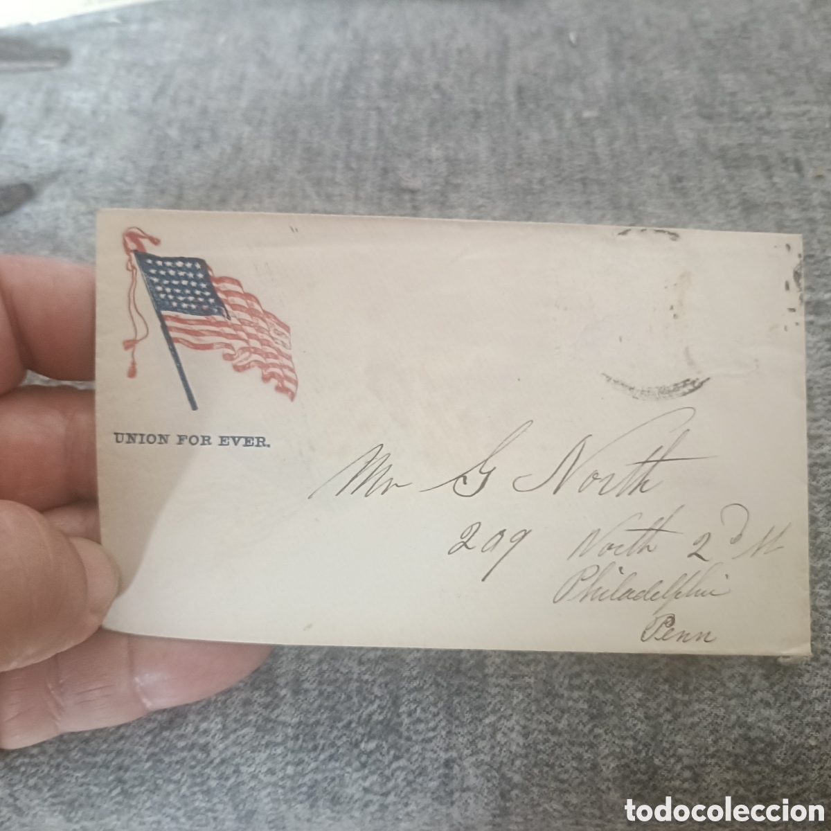 Militaria: Antiguo sobre de correspondencia de la guerra de Cuba