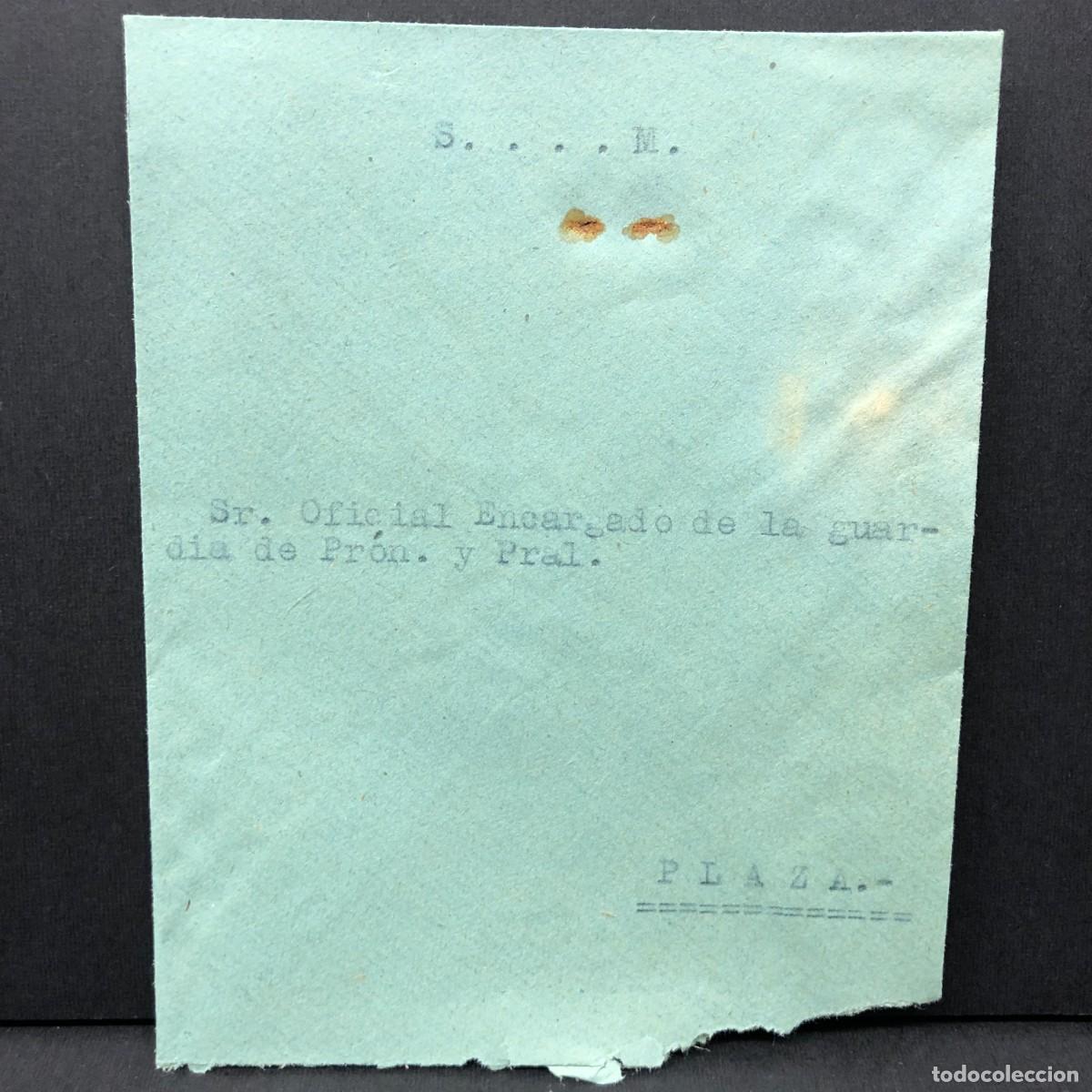 Militaria: SOBRE DEL OFICIAL - REGIMIENTO ARTILLERIA DE MONTA&Ntilde;A NUM. 29 - HUESCA - DOCUMENTO MILITAR / 539