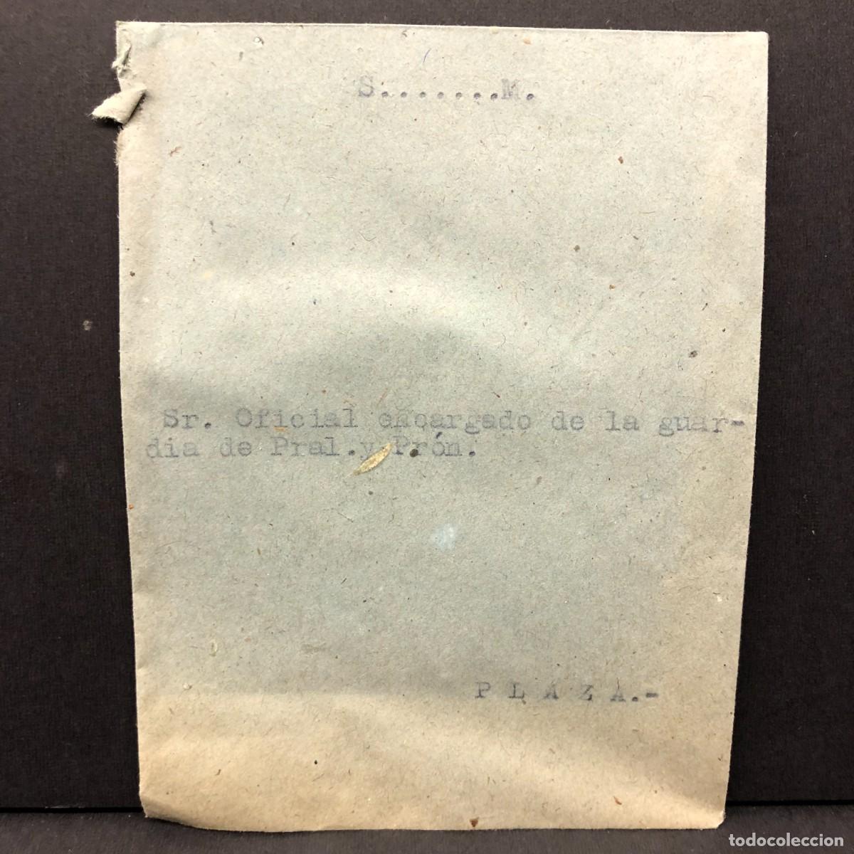 Militaria: SOBRE DEL OFICIAL - REGIMIENTO ARTILLERIA DE MONTA&Ntilde;A NUM. 29 - HUESCA - DOCUMENTO MILITAR / 540