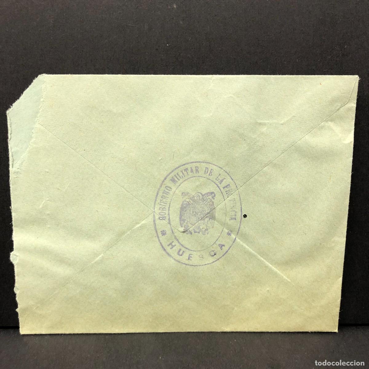 Militaria: SOBRE DEL OFICIAL REGIMIENTO ARTILLERIA DE MONTA&Ntilde;A NUM. 29 - GOBIERNO MILITAR PROVINCIA HUESCA / 543