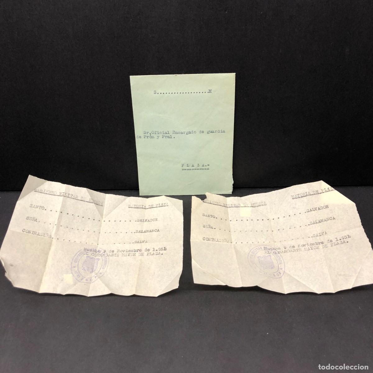 Militaria: SOBRE DEL OFICIAL REGIMIENTO ARTILLERIA DE MONTA&Ntilde;A NUM. 29 - GOBIERNO MILITAR PROVINCIA HUESCA / 546