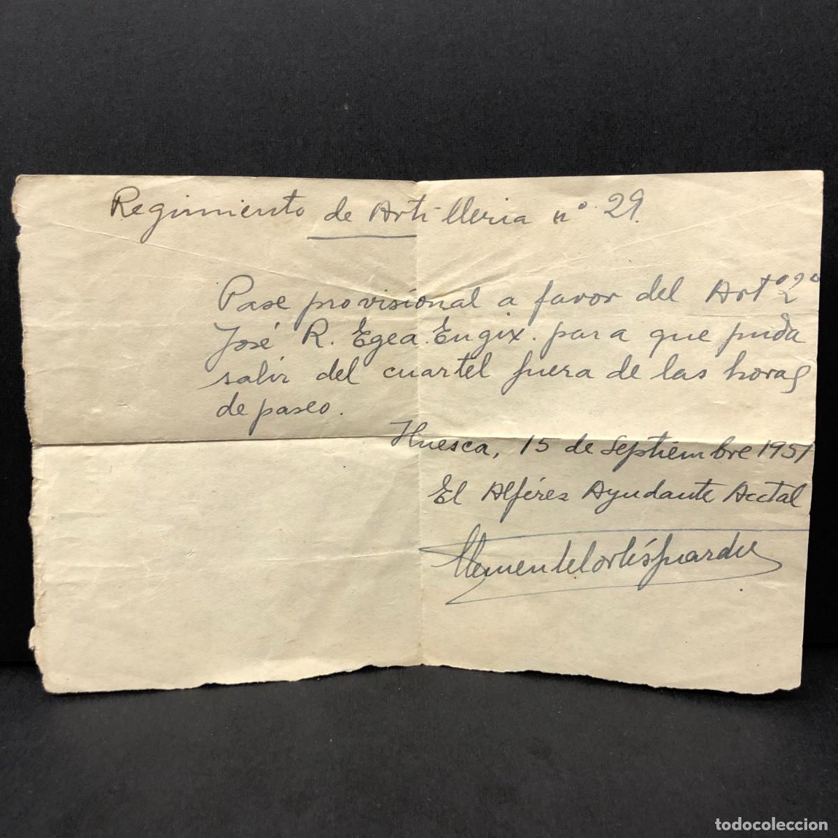 Militaria: DOCUMENTACI&Oacute;N DEL REGIMIENTO ARTILLERIA DE MONTA&Ntilde;A NUM. 29 - HUESCA / 550