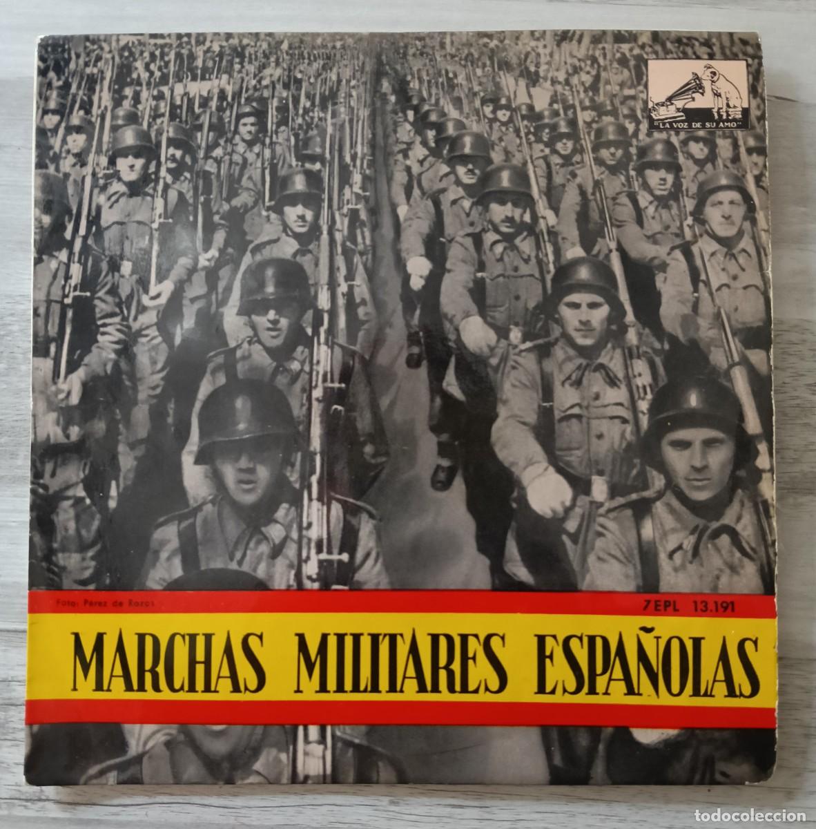 Militaria: Marchas Militares Espa&ntilde;olas . Disco Vinilo