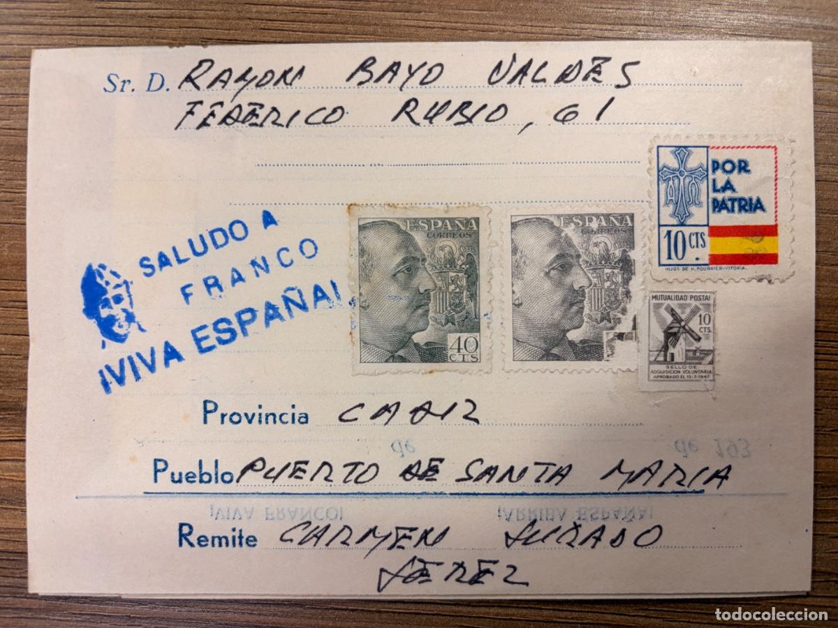Militaria: CARTA CON SELLO. JOSE ANTONIO PRIMO DE RIVERA. VER DORSO