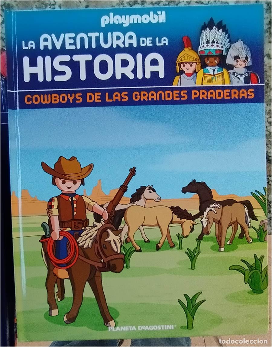 Militaria: COWBOYS DE LAS GRANDES PRADERAS PLAYMOBIL LA AVENTURA DE LA HISTORIA LIBRO COMIC NUMERO 44