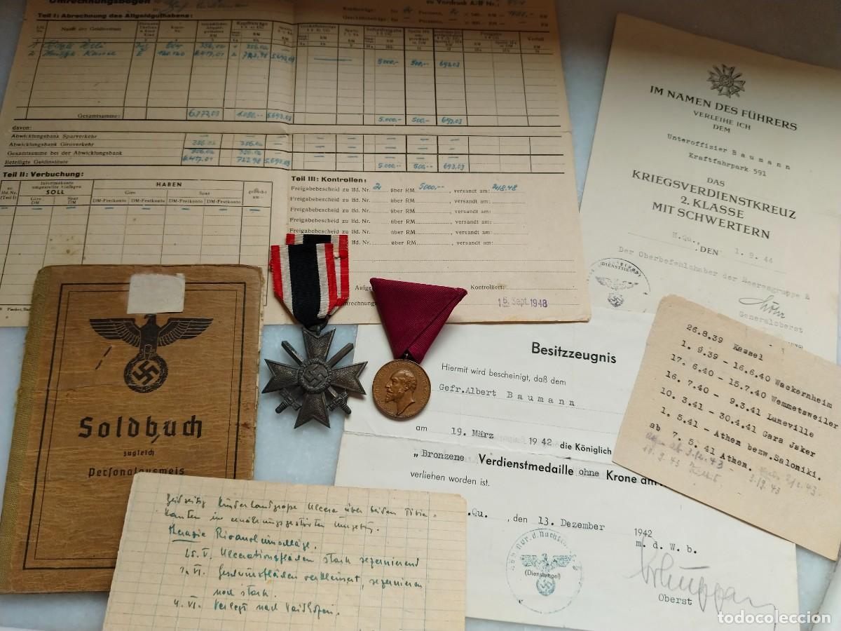 Militaria: SOLDBUCH+CONCESI&Oacute;N KVK II CLASE+CONCESI&Oacute;N MEDALLA BULGARA+ MEDALLAS Y DOCS.