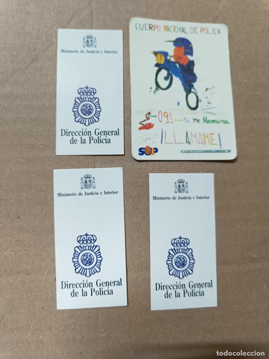 Militaria: LOTE 1 CALENDARIO Y 3 PEGATINAS, DGP Y CNP, DIRECCION GENERAL Y CUERPO NACIONAL DE POLICIA, 1999 -S2