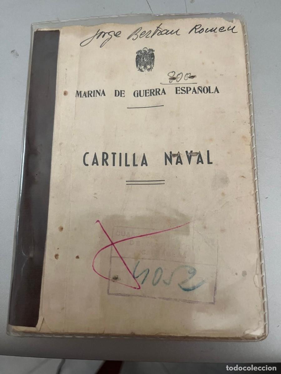 Militaria: cartilla naval marina de guerra espa&ntilde;ola Barcelona 1956