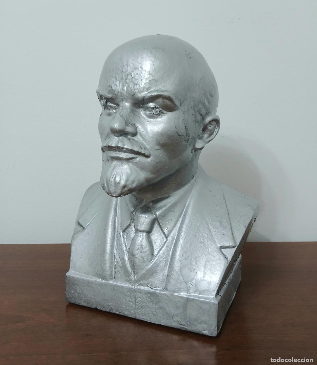 Militaria: Busto Lenin.Silumina .Vintage