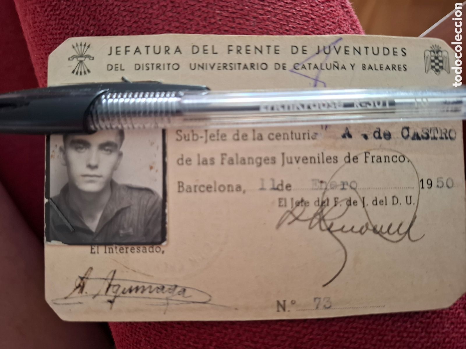 Militaria: LOTE CARNETS FALANGE ESPA&Ntilde;OLA FRENTE JUVENTUDES GUIAS MONTA&Ntilde;A JEFE PROTOCOLO Y 15 FOTOGRAFIAS