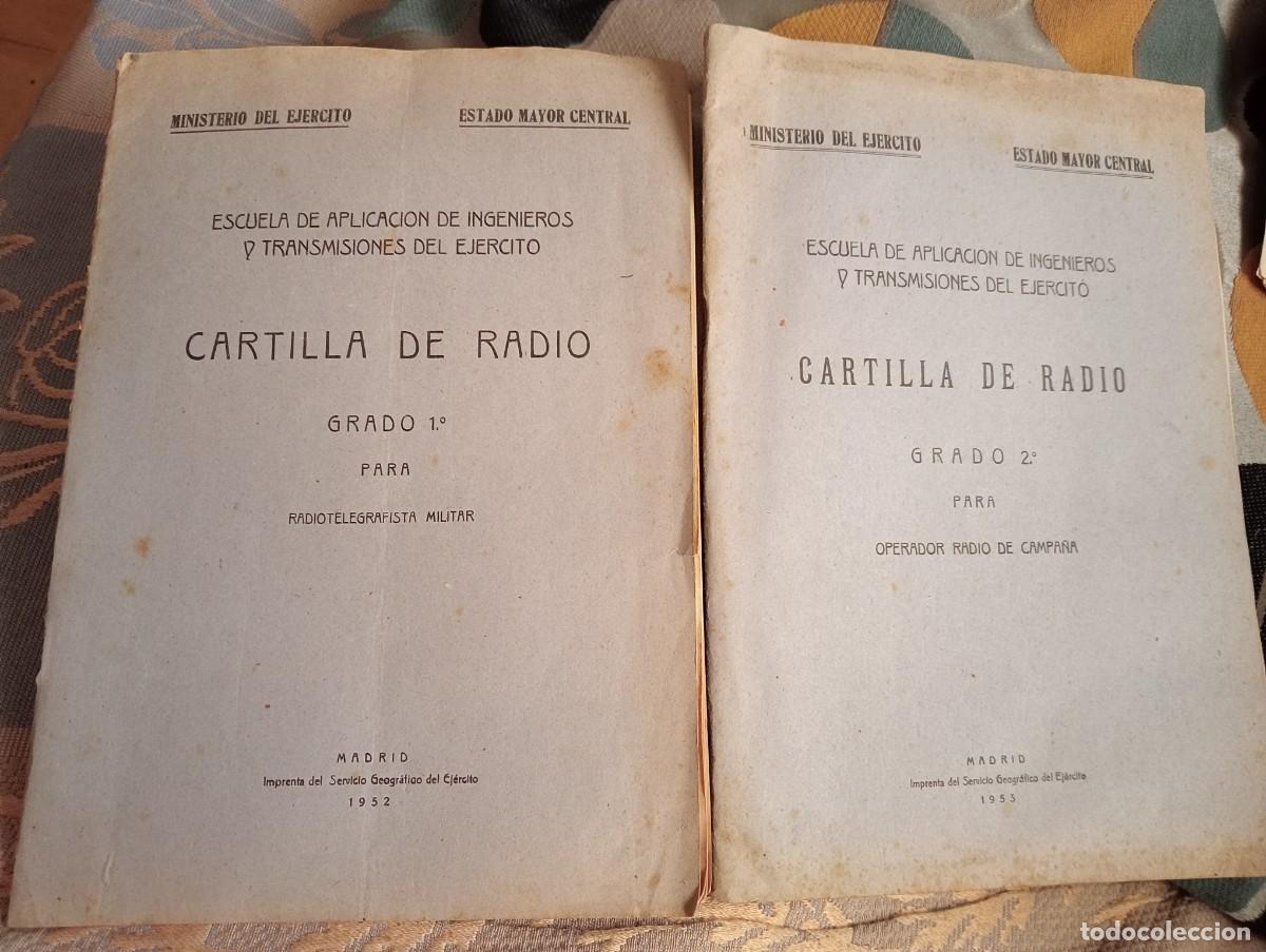 Militaria: CARTILLA DE RADIOTELEGRAFISTA MILITAR Y OPERADOR RADIO CAMPA&Ntilde;A EJERCITO ESPA&Ntilde;OL 1952 TRANSMISIONES