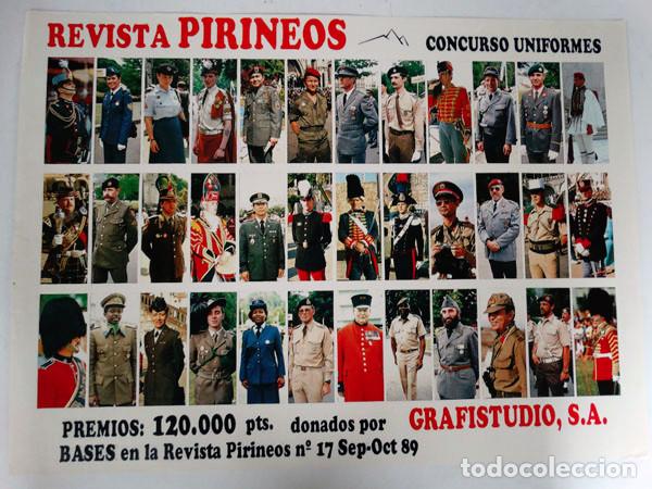 Militaria: POSTER DE LA REVISTA PIRINEOS. &rdquo;CONCURSO DE UNIFORMES&rdquo;
