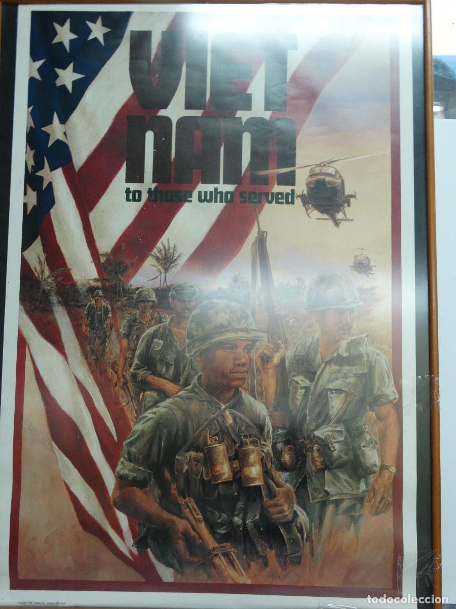 Militaria: GRAN POSTER DE LA GUERRA DE VIETNAM. 1990
