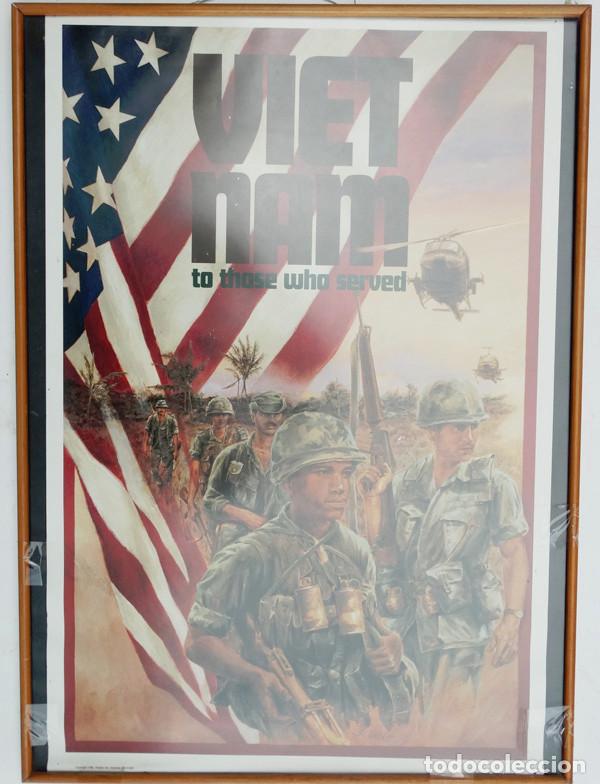 Militaria: GRAN POSTER DE LA GUERRA DE VIETNAM. 1990