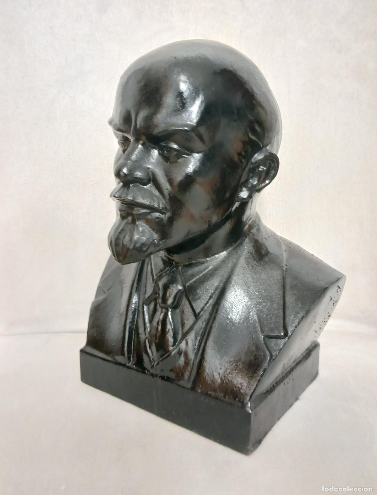 Militaria: Busto de Lenin.Silumina