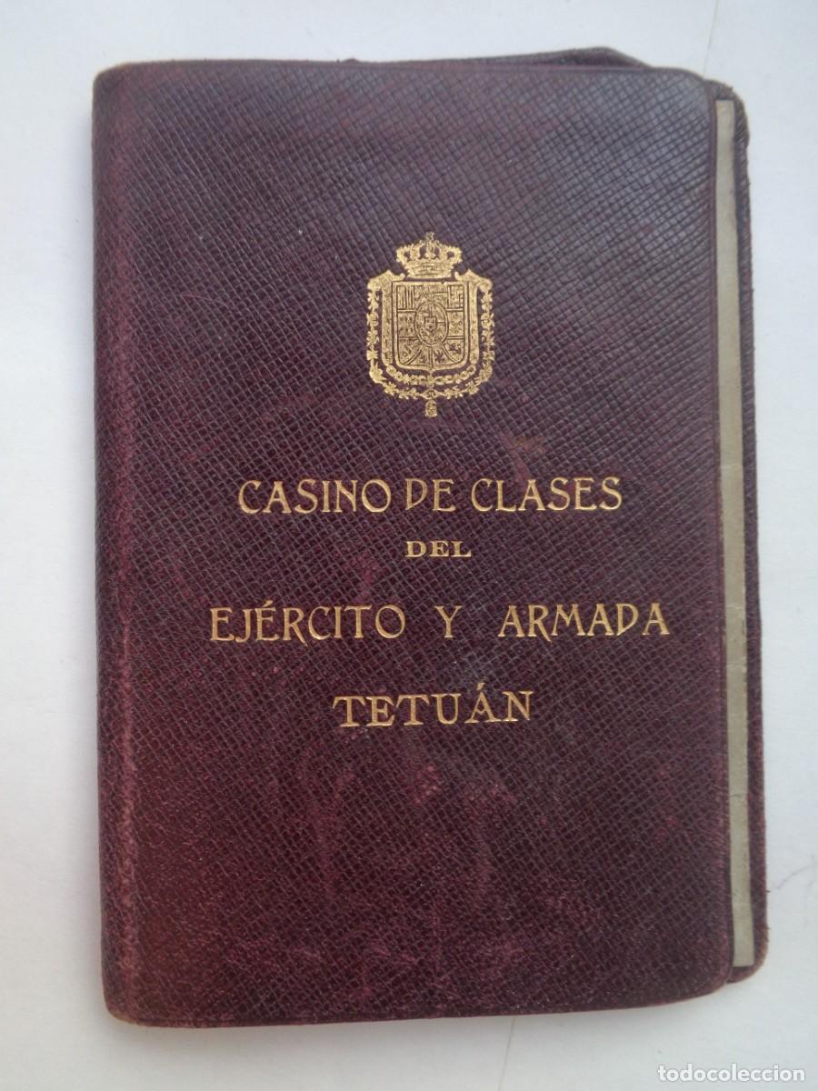 Militaria: PROTECTORADO - CASINO DE CLASES DEL EJERCITO Y ARMADA , TETUAN : CARNET DE SOCIO , 1929