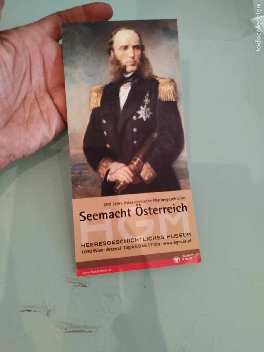 Militaria: Folleto de la exposici&oacute;n permanente &laquo;Seemacht &Ouml;sterreich&raquo; Poder naval de Austria.