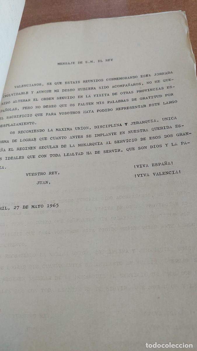 Militaria: Documento carlista Acto de Estoril 1965 - Foto 4