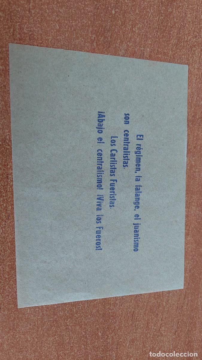 Militaria: Documento pasquin carlista