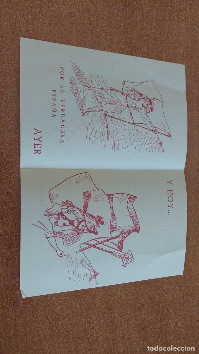 Militaria: Documento pasquin Montejurra 1957 - Foto 2