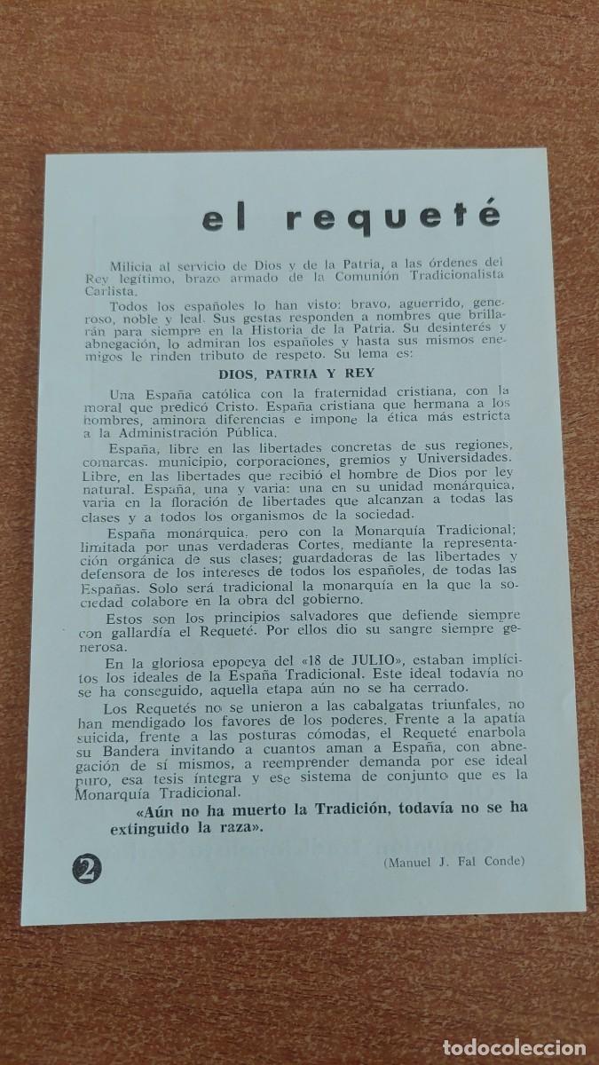 Militaria: Documento pasquin carlista - Foto 2