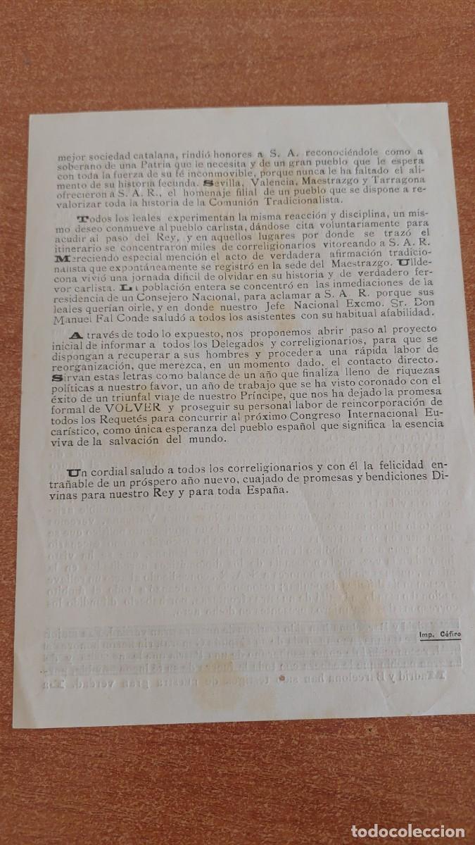 Militaria: Documento pasquin carlista Maestrazgo - Foto 2