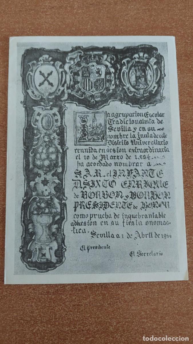 Militaria: Documento pasquin carlista 1956