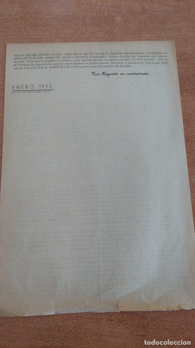 Militaria: Documento pasquin carlista al servicio de la verdad - Foto 2