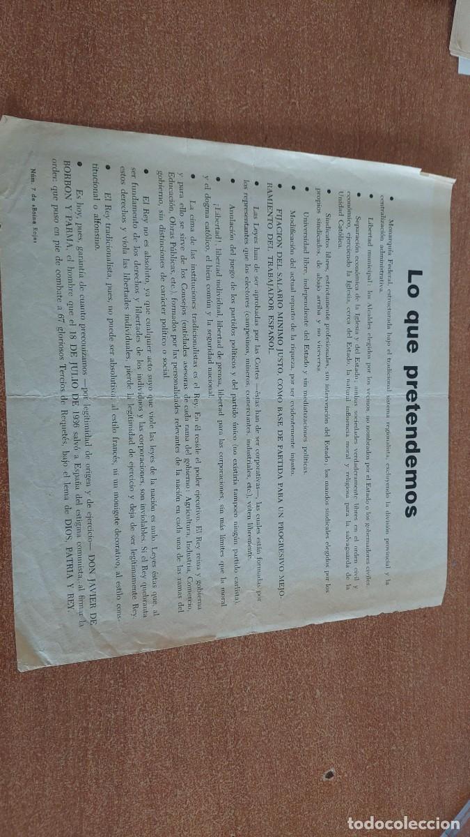 Militaria: Documento pasquin carlista lo que pretendemos