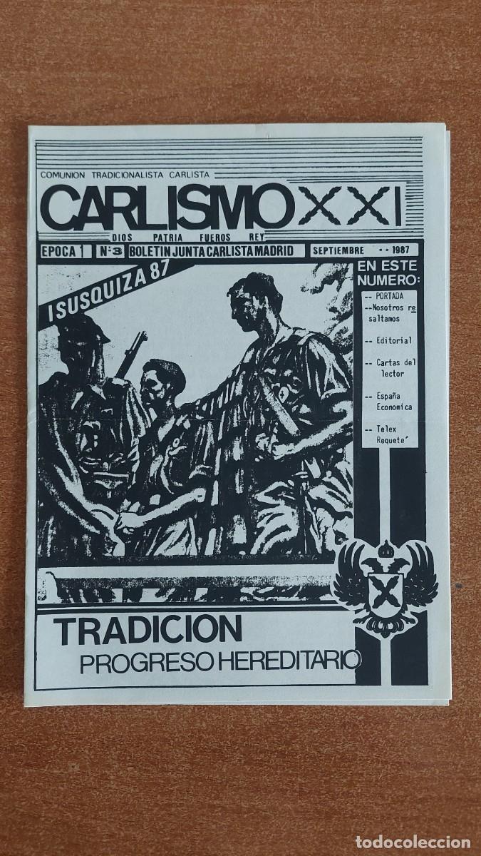 Militaria: Bolet&iacute;n Carlista Carlismo XXI n&uacute;mero 3 1987