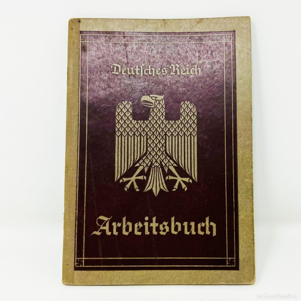 Militaria: ARBEITSBUCH ORIGINAL TERCER REICH 1936 &ndash; JOHANN REBERS &ndash; BREMEN &ndash; DOCUMENTO ALEM&Aacute;N WWII