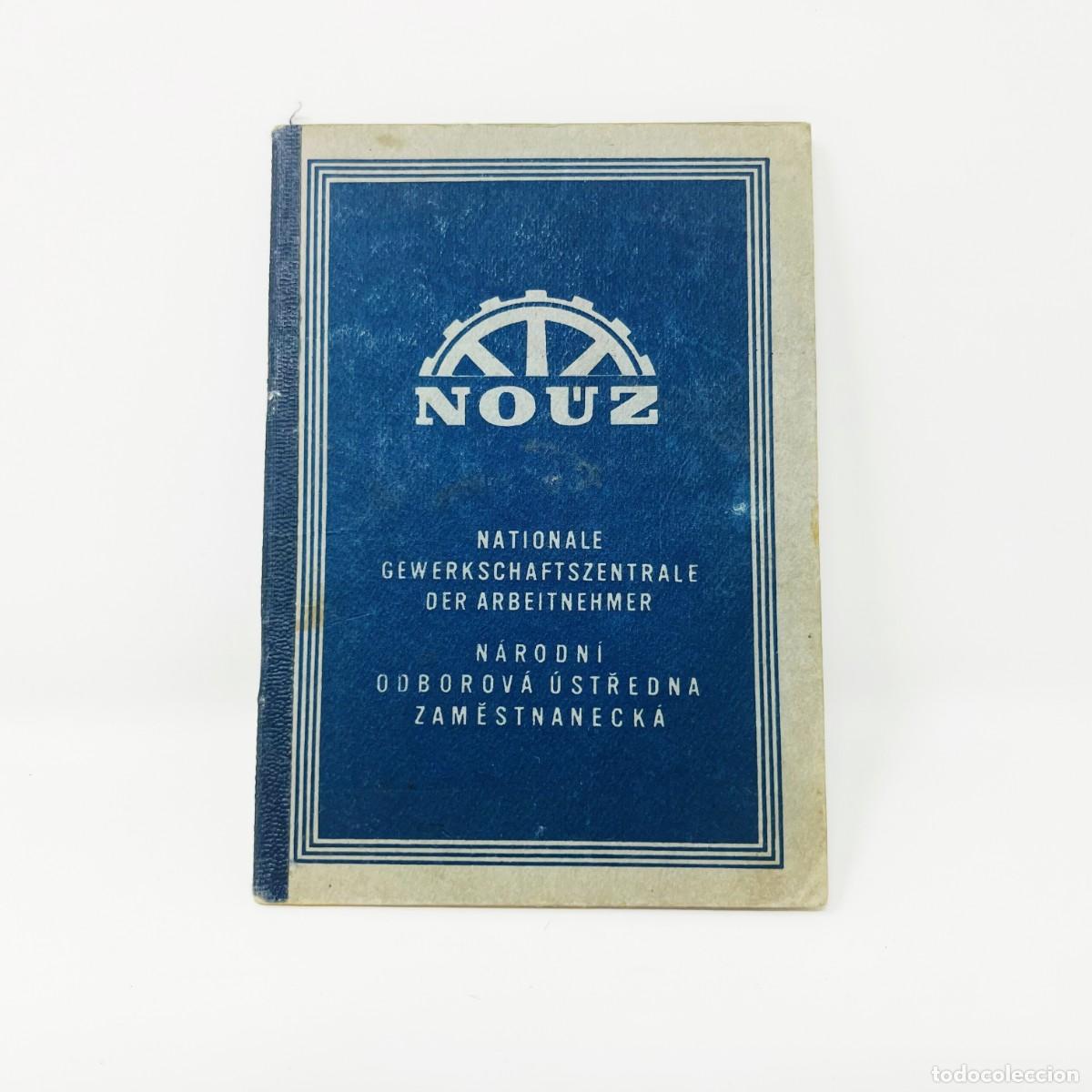 Militaria: CARNET SINDICAL NO&Uacute;Z &ndash; PROTECTORADO BOHEMIA Y MORAVIA &ndash; 1942 &ndash; ORIGINAL WWII