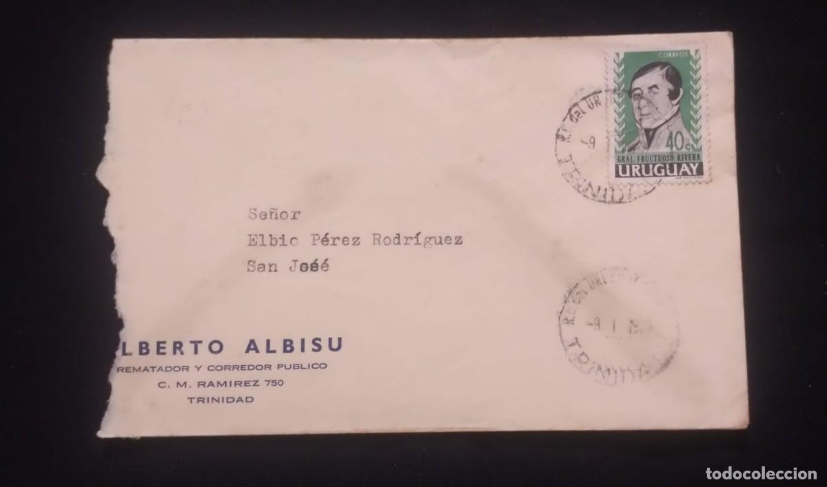 Militaria: TS) 1940 URUGUAY,WITH GENERAL JOSE FRUCTUOSO RIVERA, CIRCULATE COVER.
