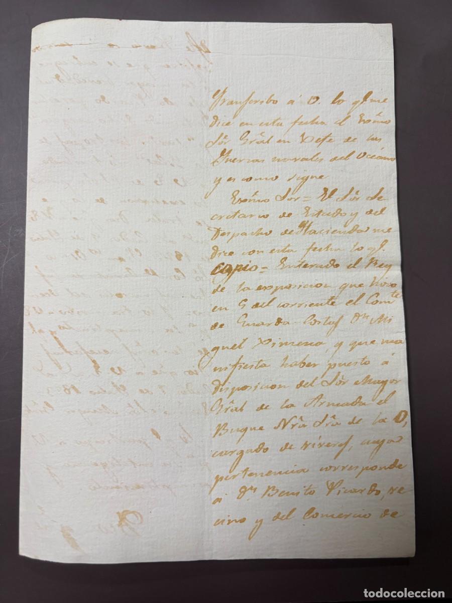 Militaria: OFICIO NAVAL DIONISIO CAPAZ A AUGUSTO LOBAT&Oacute;N &ndash; FUERZAS NAVALES DEL OC&Eacute;ANO &ndash; C&Aacute;DIZ 1823