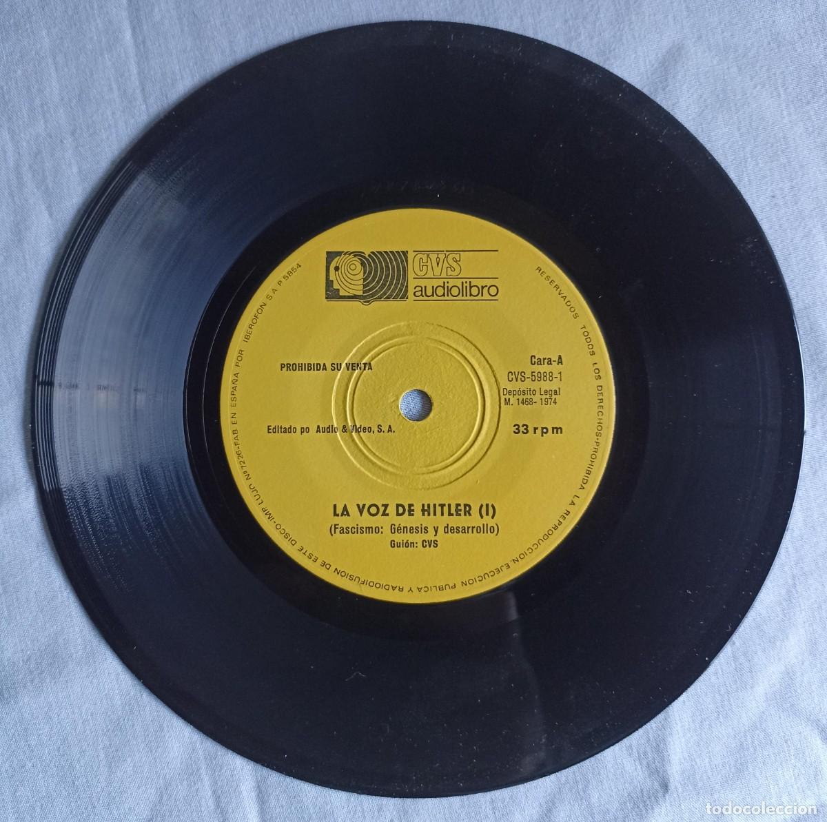 Military Antiques: La voz de Hitler Deutsche Whermacht (III Reich Hitler- Nazi- Alemania) WWII de 1974