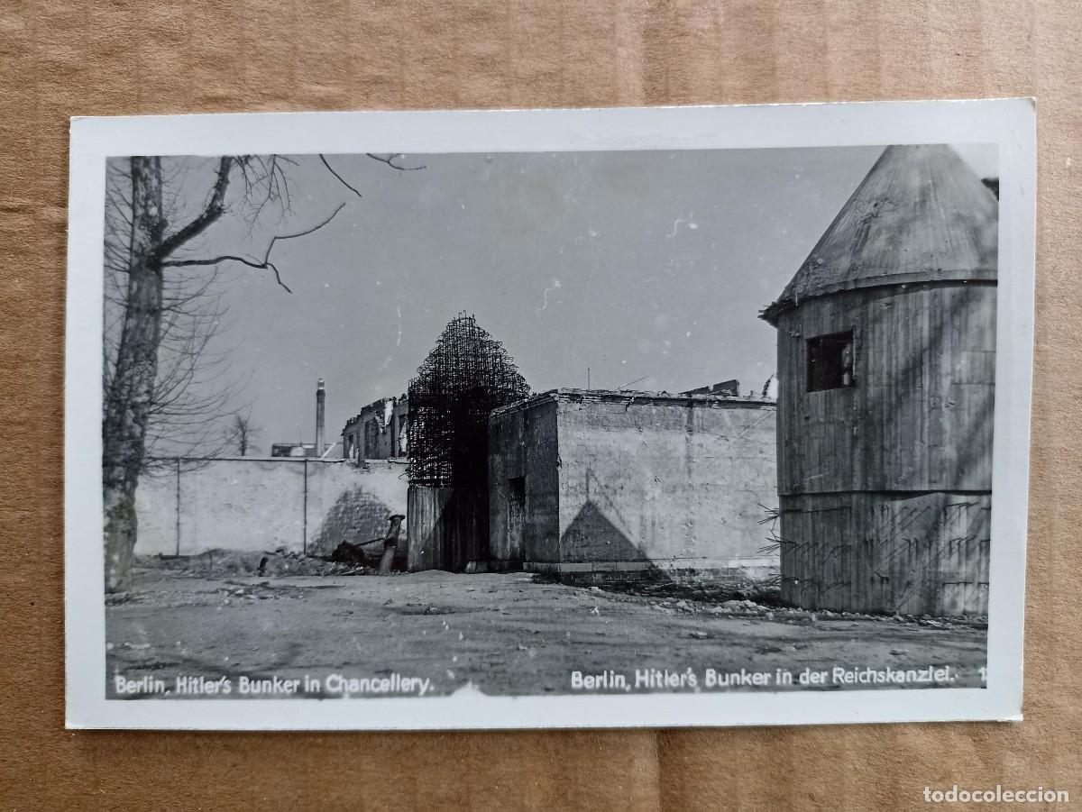 Militaria: Foto postal b&uacute;nker del F&uuml;hrer, F&uuml;hrerbunker (III Reich Hitler- Nazi- Alemania) WWII