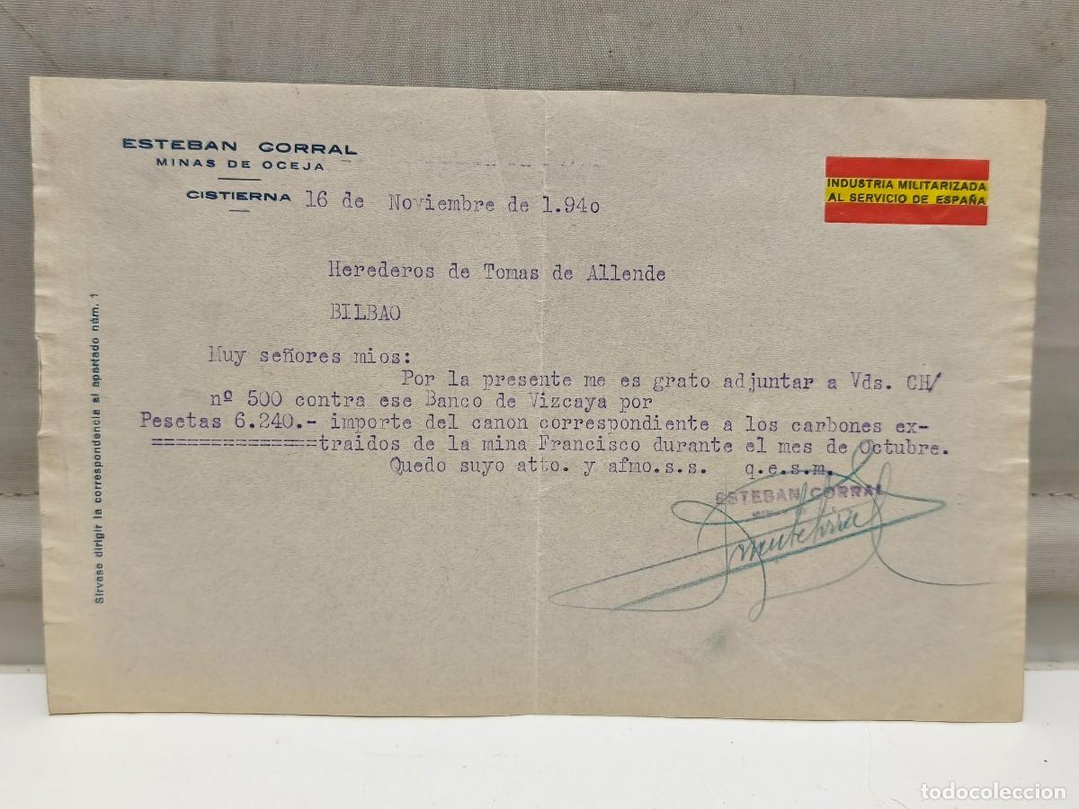 Militaria: ESTEBAN CORRAL. MINAS DE OCEJA. CISTIERNA. INDUSTRIA MILITARIZADA AL SERVICIO DE ESPA&Ntilde;A. A&Ntilde;O 1940.