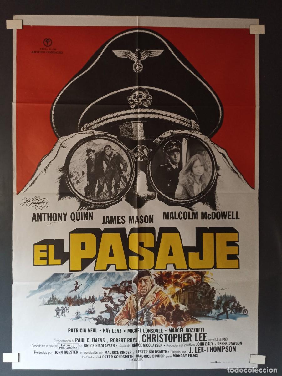 Militaria: El pasaje, cartel de cine (III Reich Hitler- Nazi- Alemania) WWII de 1979