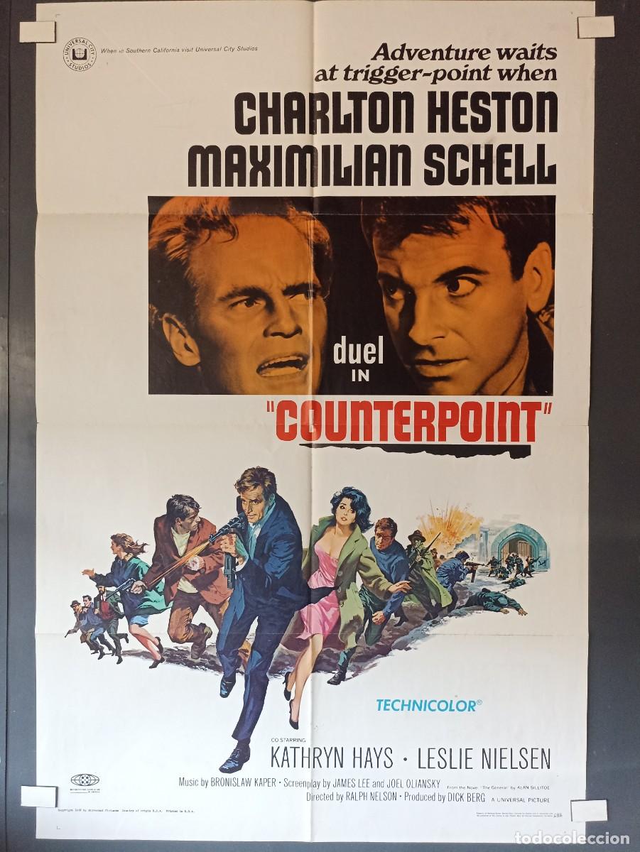 Military Antiques: Duel in counterpoint (Contrapunto), cartel de cine (III Reich Hitler- Nazi- Alemania) WWII de 1968