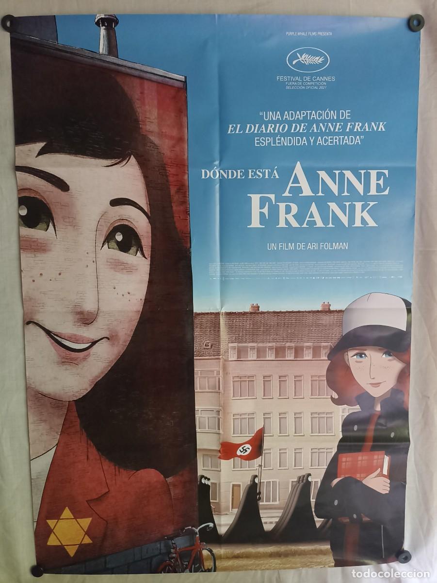 Military Antiques: Dond&eacute; est&aacute; Anne Frank, cartel de cine (III Reich Hitler- Nazi- Alemania) WWII