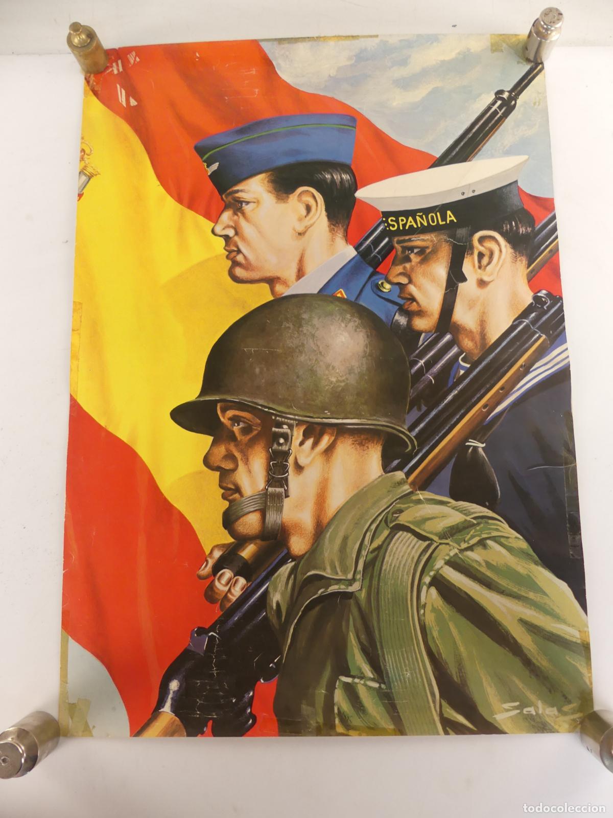 Militaria: CARTEL FUERZAS ARMADAS ESPA&Ntilde;OLAS -- REF: 13