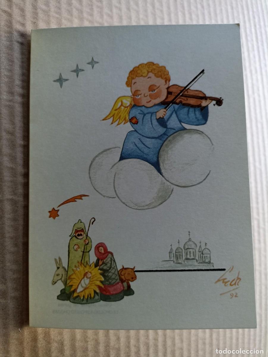 Militaria: Tarjeta felicitaci&oacute;n Navide&ntilde;a Divisi&oacute;n Azul (III Reich Hitler- Nazi- Alemania) WWII
