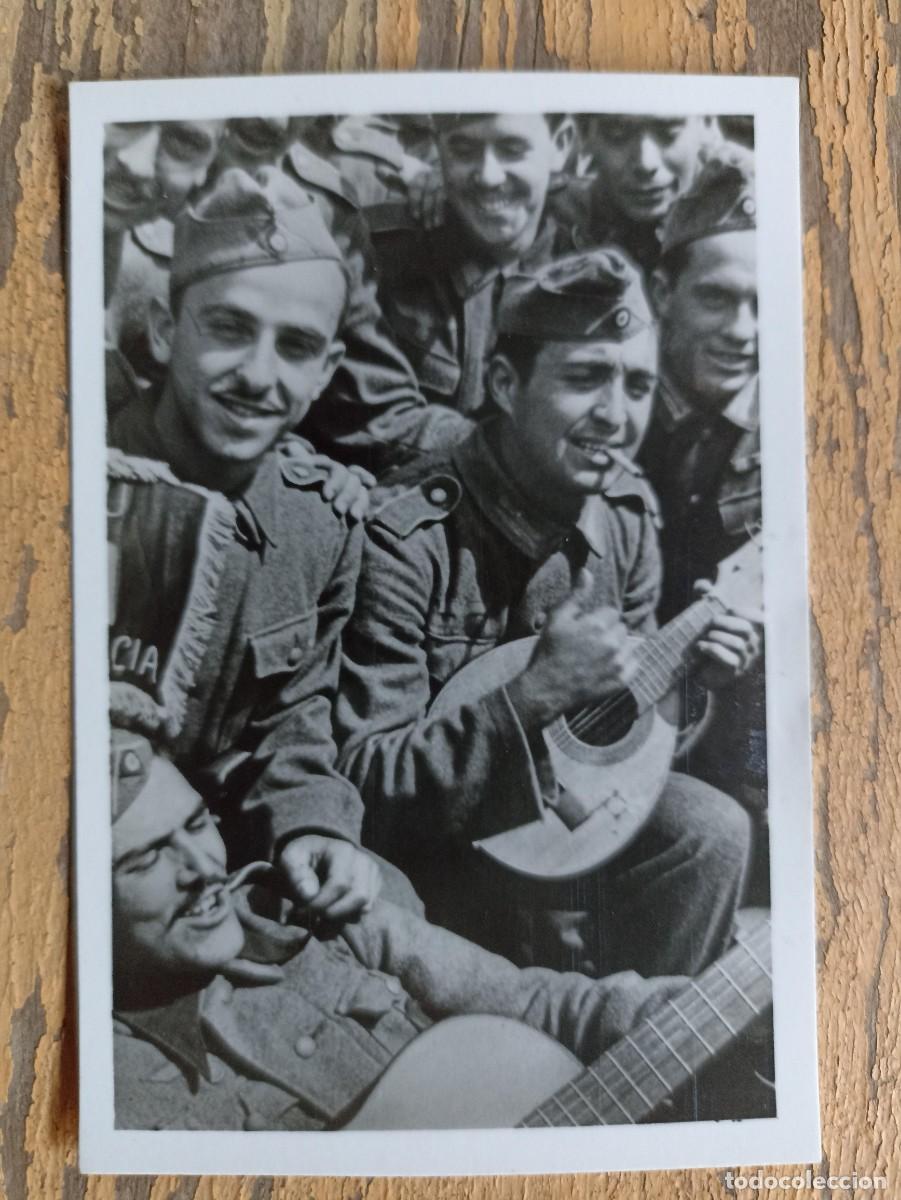 Militaria: Fotocromo soldados Divisi&oacute;n Azul en Rusia (III Reich Hitler- Nazi- Alemania) WWII