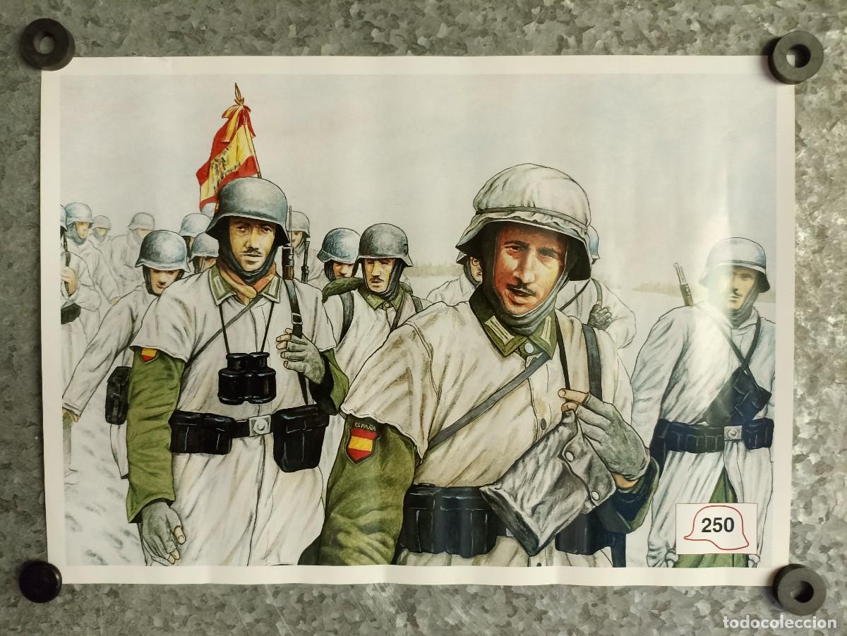 Militaria: L&aacute;mina, poster Divisi&oacute;n Azul (III Reich Hitler- Nazi- Alemania) WWII