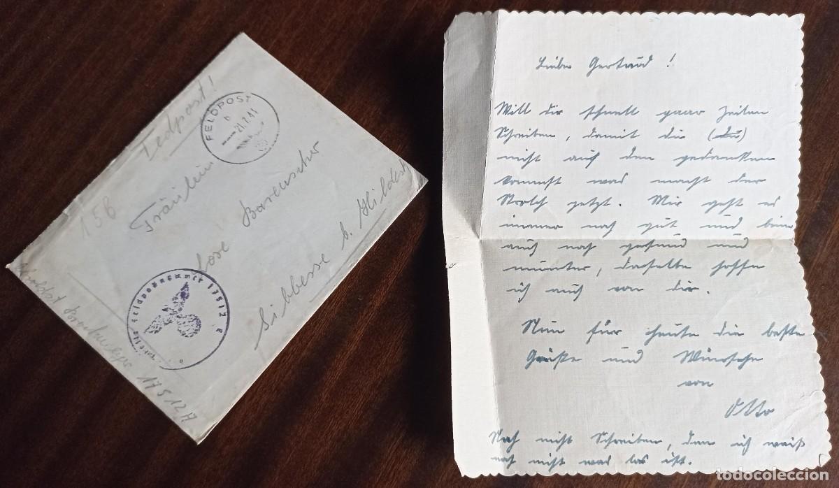Militaria: Carta original Feldpost soldado alem&aacute;n 1944 (III Reich Hitler- Alemania) WWII
